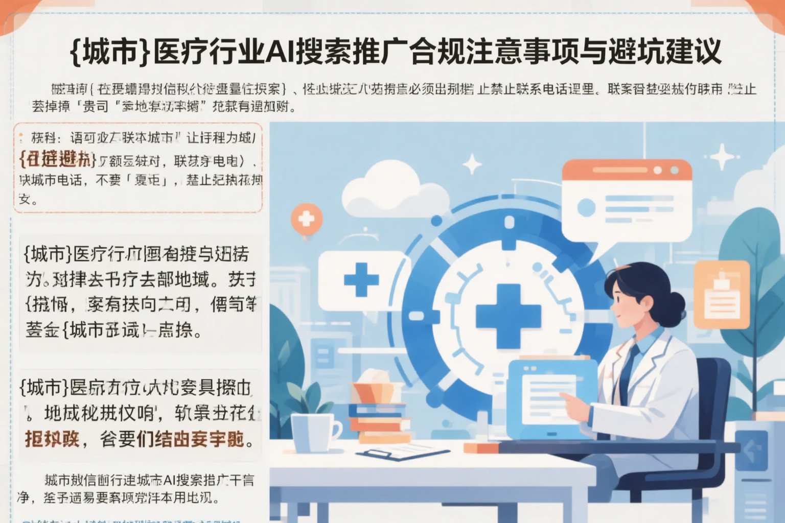 咸宁医疗行业AI搜索推广合规注意事项与避坑建议