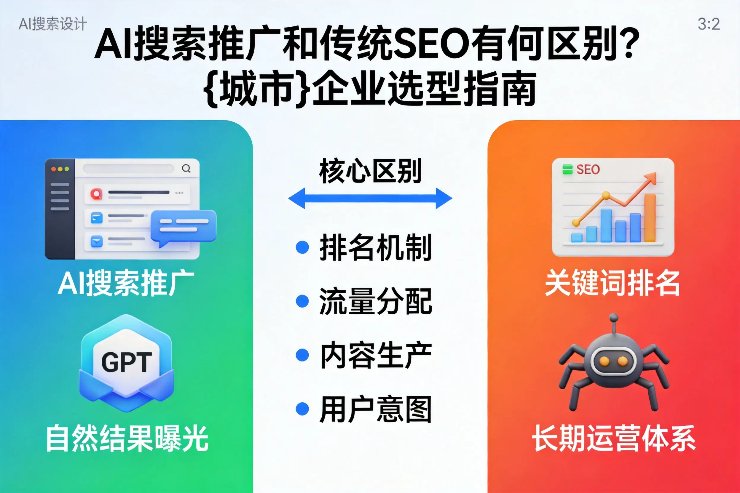 AI搜索推广和传统SEO有何区别？咸宁企业选型指南