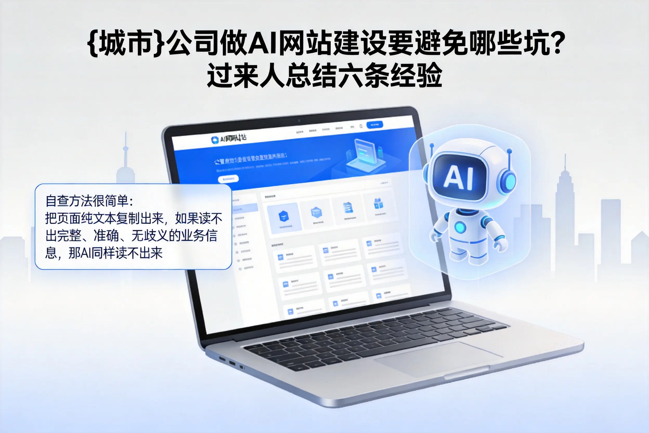 咸宁公司做AI网站建设要避免哪些坑?过来人总结六条经验