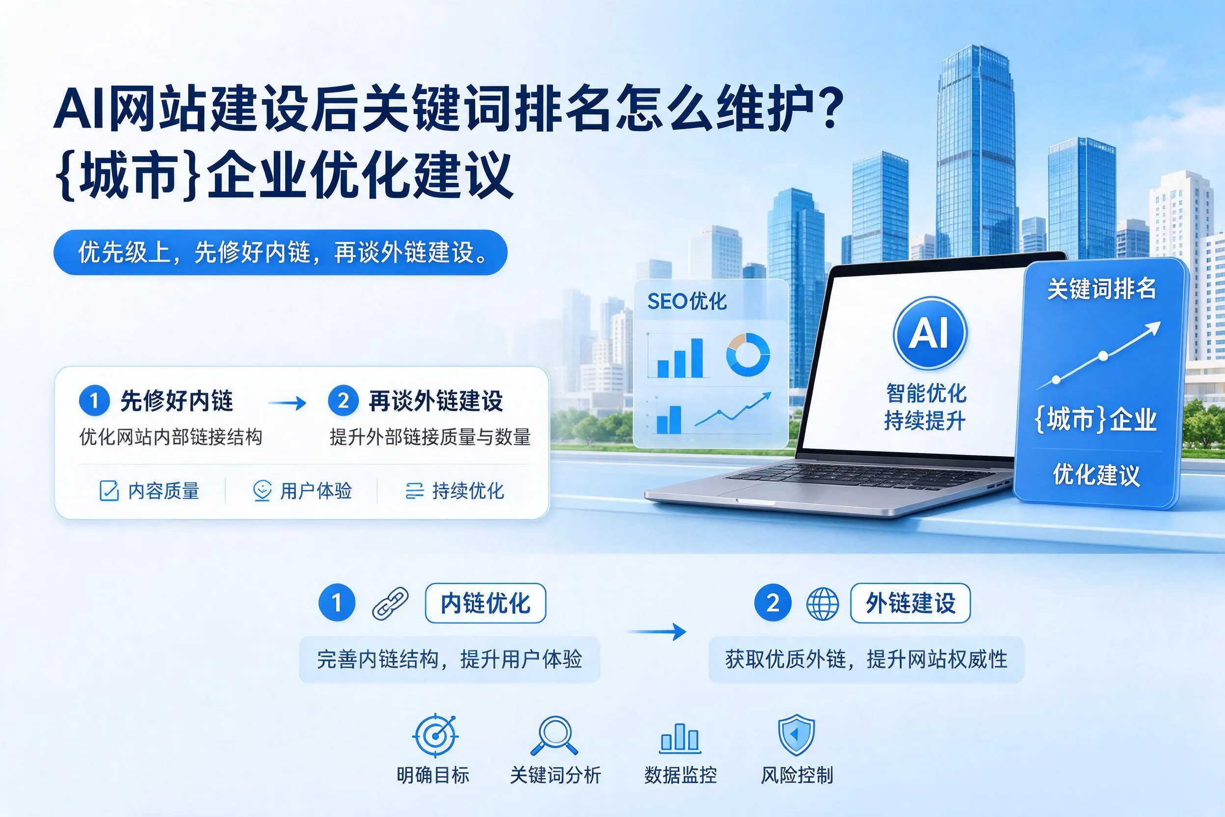 AI网站建设后关键词排名怎么维护？咸宁企业优化建议